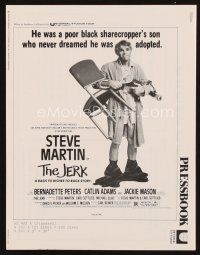 7p359 JERK pressbook '79 wacky Steve Martin is the son of a poor black sharecropper!