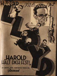 7p190 FEET FIRST German program '31 many great different images of comedian Harold Lloyd!