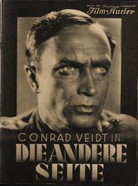 7p195 OTHER SIDE German program '31 Conrad Veidt in World War I, German version of Journey's End!