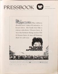 7p345 DOG DAY AFTERNOON pressbook '75 Al Pacino, Sidney Lumet bank robbery crime classic!