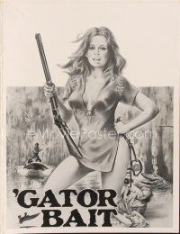 7p350 GATOR BAIT pressbook '74 half animal, all woman, untamed & deadly, sexy artwork!
