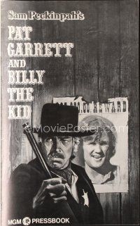 7p379 PAT GARRETT & BILLY THE KID pressbook '73 Sam Peckinpah, Bob Dylan, James Coburn, Lesser art!