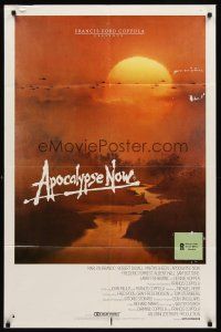 7s513 APOCALYPSE NOW Aust 1sh '79 Francis Ford Coppola, cool art of helicopters over river!