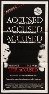 7s627 ACCUSED Aust daybill '88 Jodie Foster, Kelly McGillis, the case that shocked a nation!