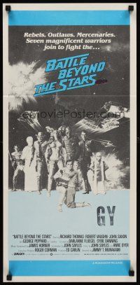 7s653 BATTLE BEYOND THE STARS Aust daybill '80 Richard Thomas, Robert Vaughn, cool sci-fi!
