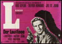 7s018 LIQUIDATOR German 33x47 '66 cool different Dill artwork of Rod Taylor w/gun!