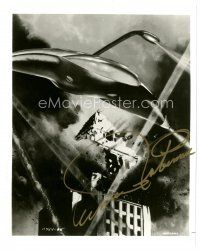 7t510 ANN ROBINSON signed 8x10 REPRO still '80s on scene with attacking ships in War of the Worlds!
