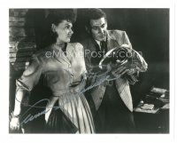 7t509 ANN ROBINSON signed 8x10 REPRO still '80s in a scene with Gene Barry from War of the Worlds!