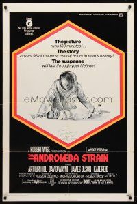 7t073 ANDROMEDA STRAIN signed 1sh '71 by director Robert Wise!