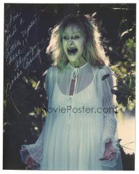 7t529 BOBBIE BRESEE signed color 8x10 REPRO still '90s in her most famous role from Mausoleum!