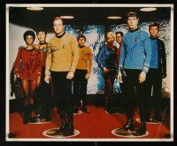 7t035 STAR TREK signed 17x20 commercial poster '66 by Doohan, Nimoy, Kelley, Nichols + 3 more!!