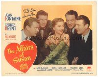 7t104 AFFAIRS OF SUSAN signed LC #5 '45 by BOTH Joan Fontaine AND Don DeFore!