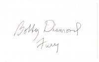 7t466 BOBBY DIAMOND signed 3x5 index card '70s can be framed with a repro still!