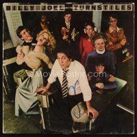 7t243 BILLY JOEL signed album sleeve '75 on the cover of album Turnstiles!