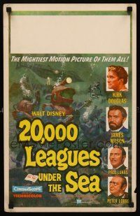 7t236 20,000 LEAGUES UNDER THE SEA signed WC '55 by Kirk Douglas, Jules Verne classic!