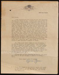 7t145 AGNES AYRES secretary signed letter '20s form letter saying why she can't reply herself!
