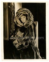 7w188 AMERICA 8x10 still '24 D.W. Griffith directed, c/u of Carol Dempster holding cat!