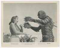 7w273 CREATURE FROM THE BLACK LAGOON 8x10 still '54 c/u of the monster attacking sexy Julia Adams!