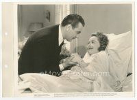 7w288 DARK VICTORY 8x11 key book still '39 George Brent visits Bette Davis, who is going blind!