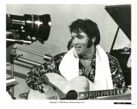7w326 ELVIS: THAT'S THE WAY IT IS 8x10 still '70 great image of Presley rehearsing!