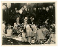 7w415 HULA 8x10 still '27 sexy Clara Bow in grass skirt & lei with Clive Brook at Hawaiian party!