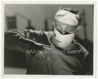 7w046 LADY & THE MONSTER 8x10 key book still '44 best c/u of Erich von Stroheim performing surgery