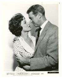 7w543 MR. HOBBS TAKES A VACATION 8x10 still '62 romantic image of James Stewart & Maureen O'Hara!
