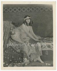 7w702 THEDA BARA 8x10 still '10s great image of silent star in Egyptian style dress!