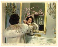 7w136 BUTTERFIELD 8 color EngUS 8x10 still #9 '60 callgirl Elizabeth Taylor writes No Sale on mirror
