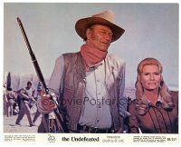 7w175 UNDEFEATED color 8x10 still '69 cowboy John Wayne w/rifle and Marian McCargo!