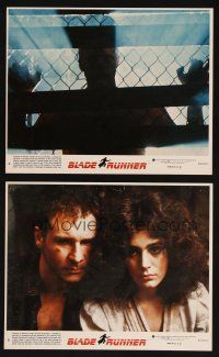 7x889 BLADE RUNNER 2 8x10 mini LCs '82 c/u of Sean Young & Harrison Ford + shadowy Rutger Hauer!