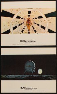 7x532 2001: A SPACE ODYSSEY 7 color English FOH LCs '68 Kubrick classic, cool scenes in Cinerama!