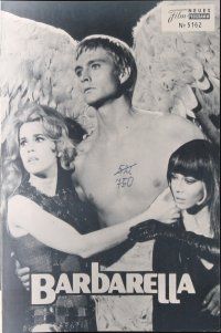 7y513 BARBARELLA Austrian program '68 different images of sexiest Jane Fonda, Roger Vadim!