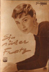7y573 FUNNY FACE Austrian program '57 wonderful different images of Audrey Hepburn & Fred Astaire!