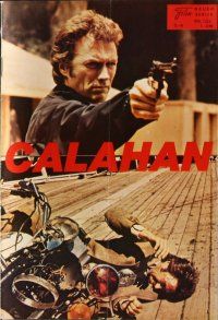 7y613 MAGNUM FORCE Austrian program '74 different images of Clint Eastwood as Dirty Harry, Calahan!