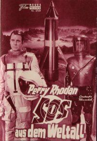 7y620 MISSION STARDUST Austrian program '67 different images from wacky Italian sci-fi movie!