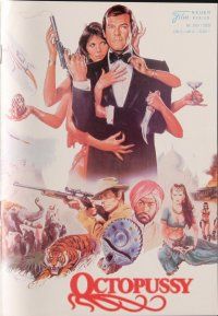 7y627 OCTOPUSSY Austrian program '83 sexy Maud Adams & Roger Moore as James Bond, different images!