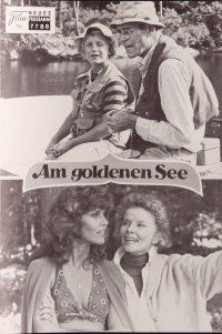 7y631 ON GOLDEN POND Austrian program '82 Katharine Hepburn, Henry Fonda, Jane Fonda, different!