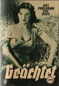 7y636 OUTLAW Austrian program '53 sexy Jane Russell, Buetel, Howard Hughes, different images!