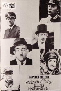 7y678 UNDERCOVERS HERO Austrian program '75 many different images of wacky Peter Sellers!