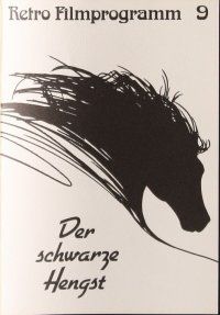 7y146 BLACK STALLION German program '80 great horse artwork & different images!