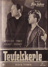 7y151 BOYS TOWN German program '49 Spencer Tracy as Father Flanagan with Mickey Rooney, different!
