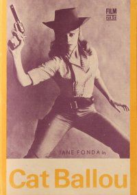 7y699 CAT BALLOU East German program '71 classic sexy cowgirl Jane Fonda, Lee Marvin, different!
