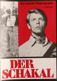 7y195 DAY OF THE JACKAL German program '73 Zinnemann assassination classic, Edward Fox, different!
