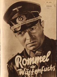 7y197 DESERT FOX German program '52 James Mason as Field Marshal Erwin Rommel, different images!
