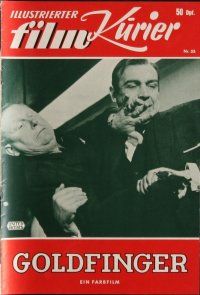 7y244 GOLDFINGER German program '65 great different images of Sean Connery as James Bond!