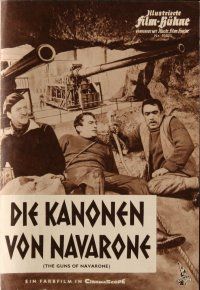 7y255 GUNS OF NAVARONE German program '61 Gregory Peck, David Niven & Anthony Quinn, different!