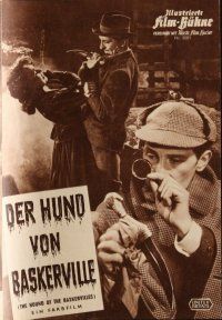 7y270 HOUND OF THE BASKERVILLES German program '60 Hammer, Peter Cushing, different images!