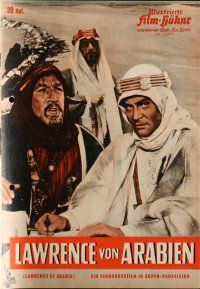 7y313 LAWRENCE OF ARABIA German program '63 David Lean classic starring Peter O'Toole, different!