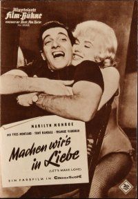 7y316 LET'S MAKE LOVE Film-Buhne German program '60 different images of super sexy Marilyn Monroe!